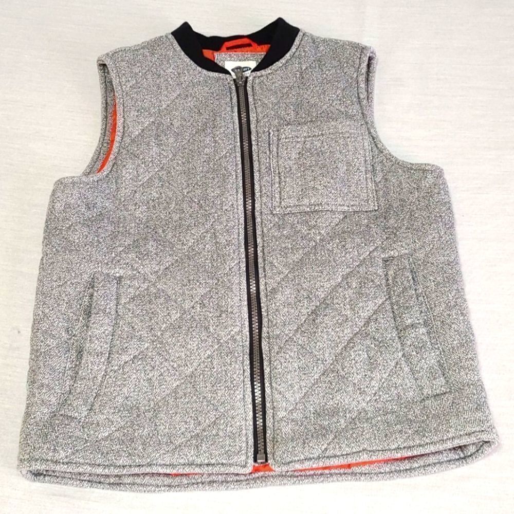 Old Navy  Heather Gray Quilted Vest Size L (10-12)